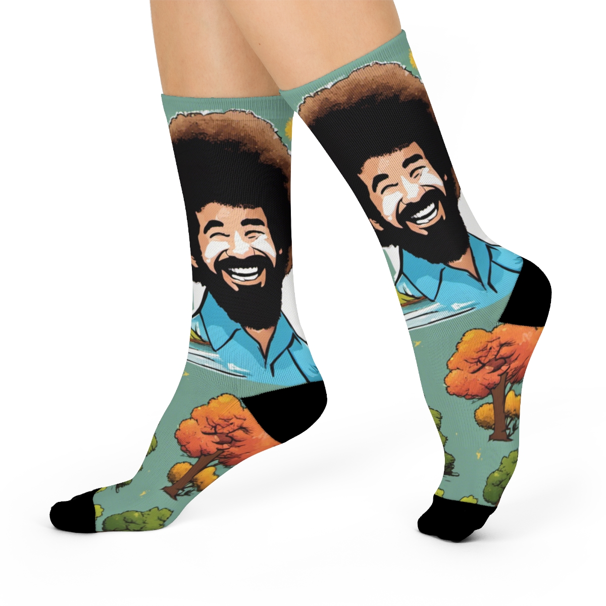 Painting Bob Ross - Women's Funny Socks – Masha's Corner Boutique & Gifts