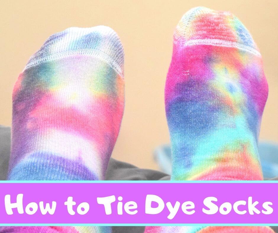 How to Make Tie Dye Socks | The TipToe Fairy