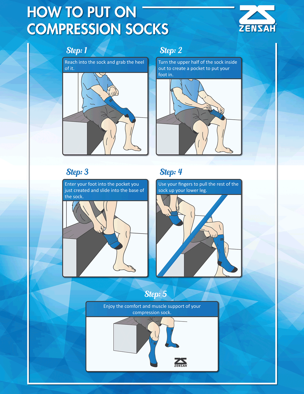 How to Put On Compression Socks - crazy epic socks