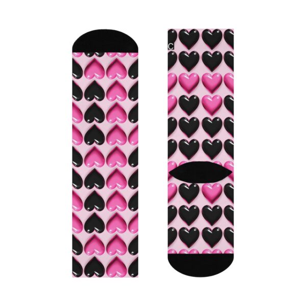 Glossy Hearts Socks - Image 4