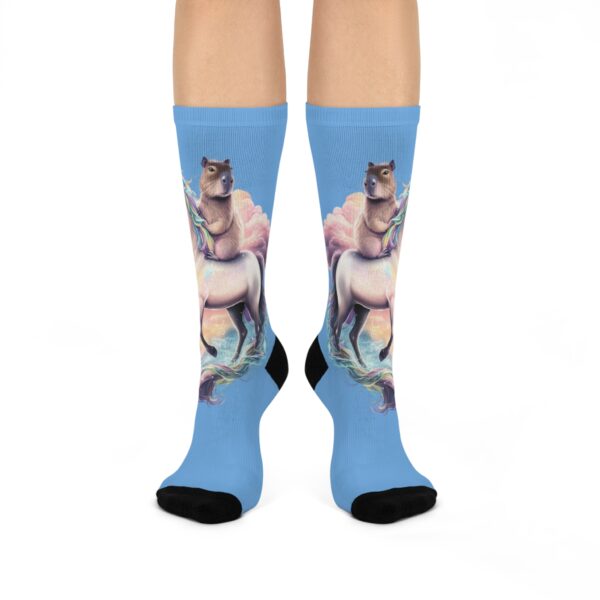 Capybara Riding Unicorn Socks