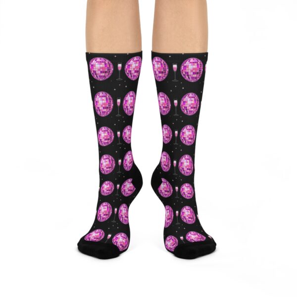 Pink Disco Champagne Socks