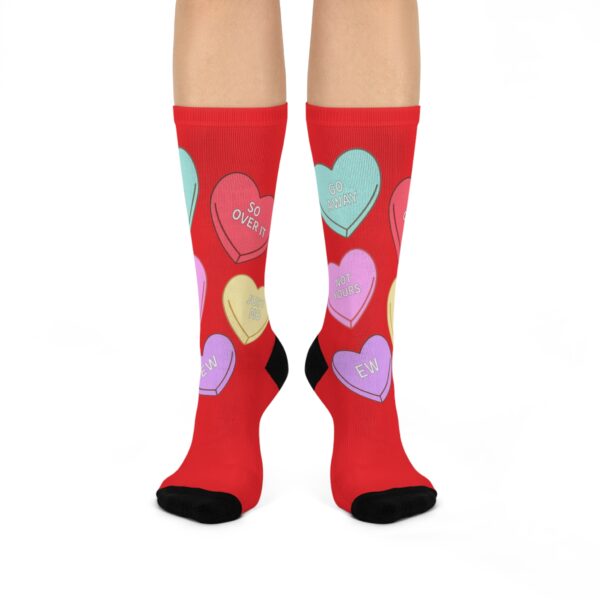 Mean Heart Candy Socks