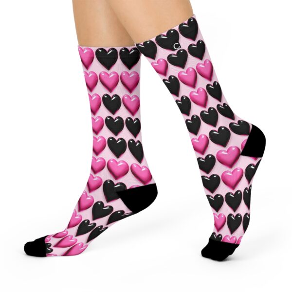 Glossy Hearts Socks - Image 2