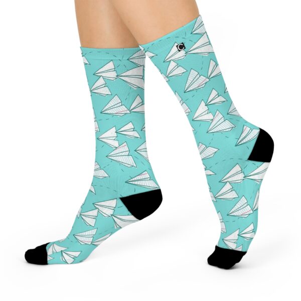 Paper Airplane Pattern Socks - Image 2