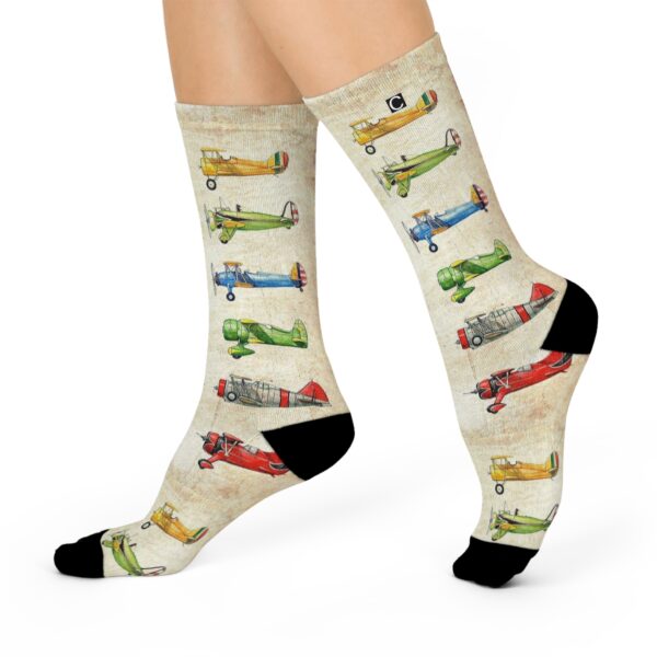 Vintage Airplanes Socks - Image 2