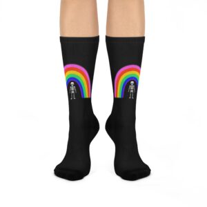 Rainbow Skelton Socks