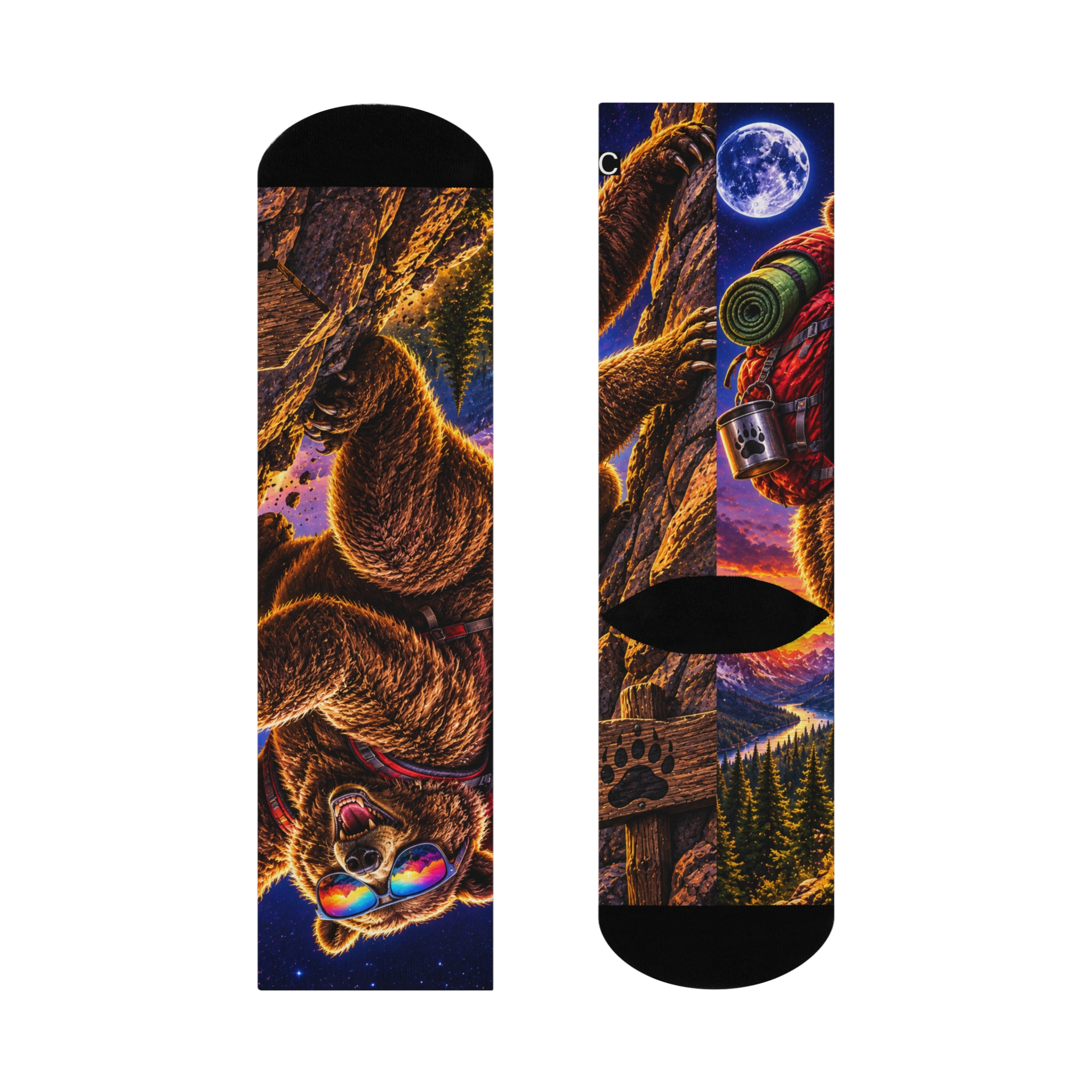 Bearly Hanging On Socks - Image 4