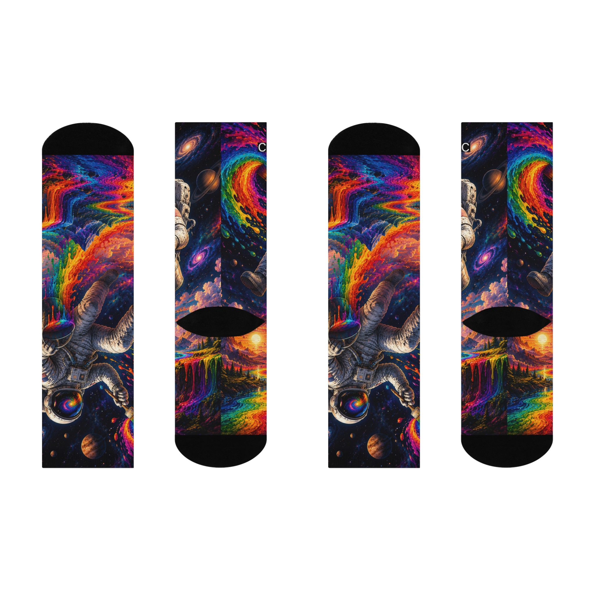 Cosmic Paint Spill Socks - Image 3
