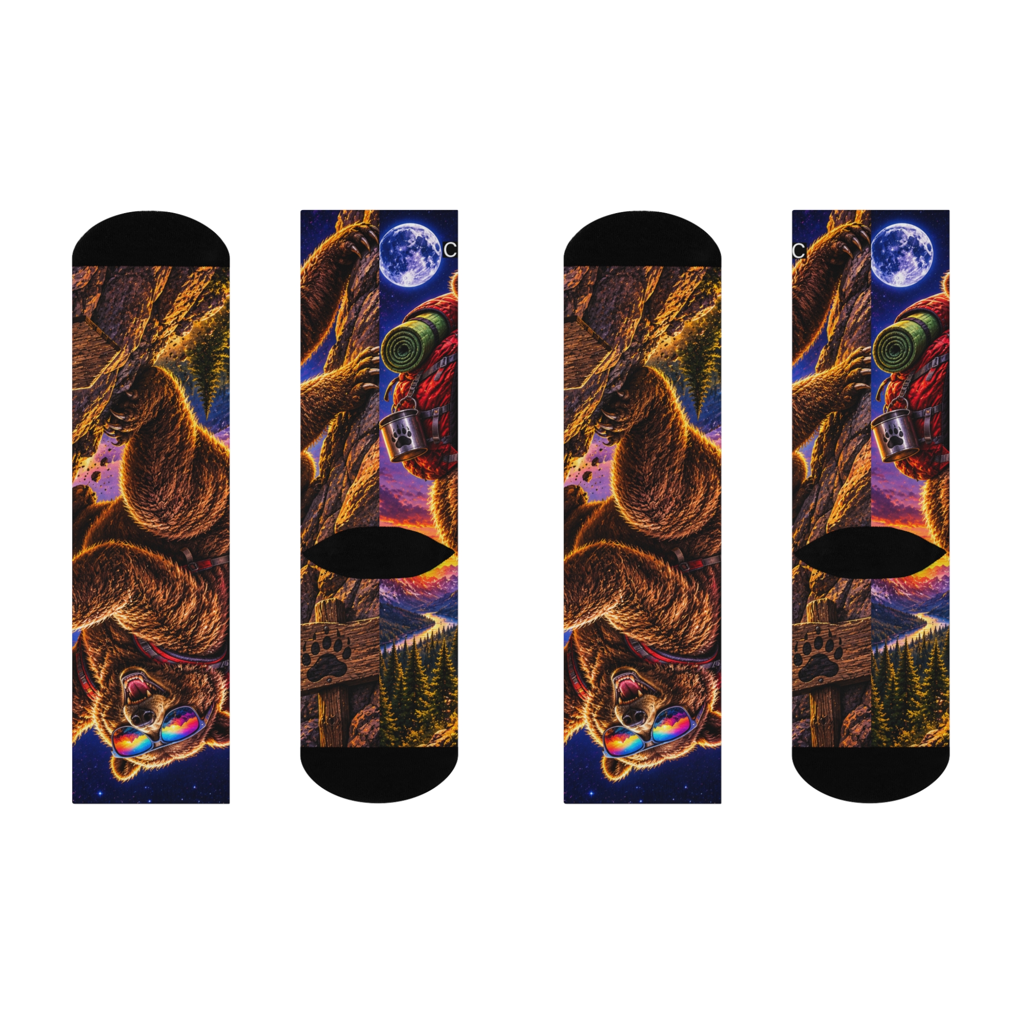 Bearly Hanging On Socks - Image 3