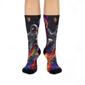 Cosmic Paint Spill Socks