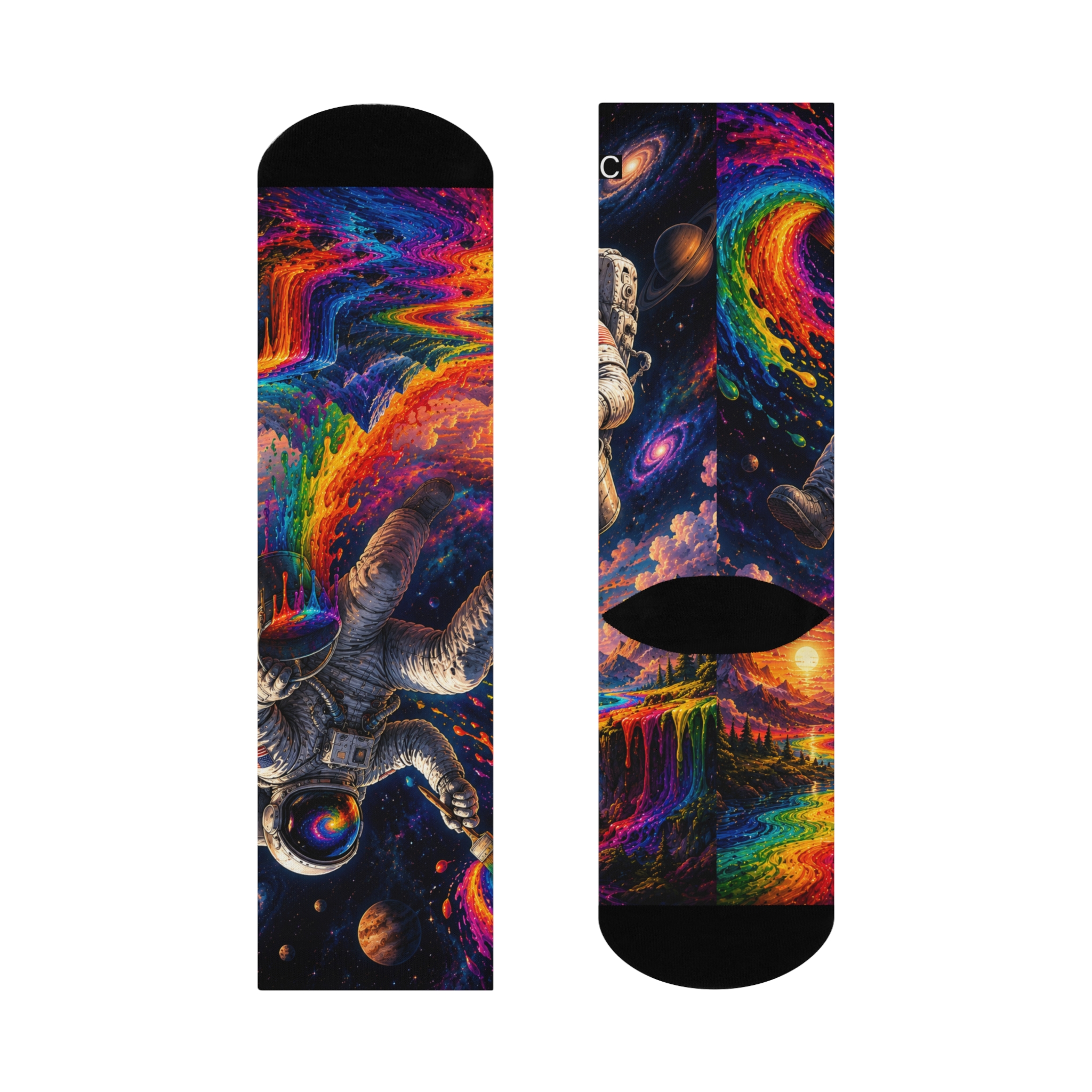 Cosmic Paint Spill Socks - Image 4