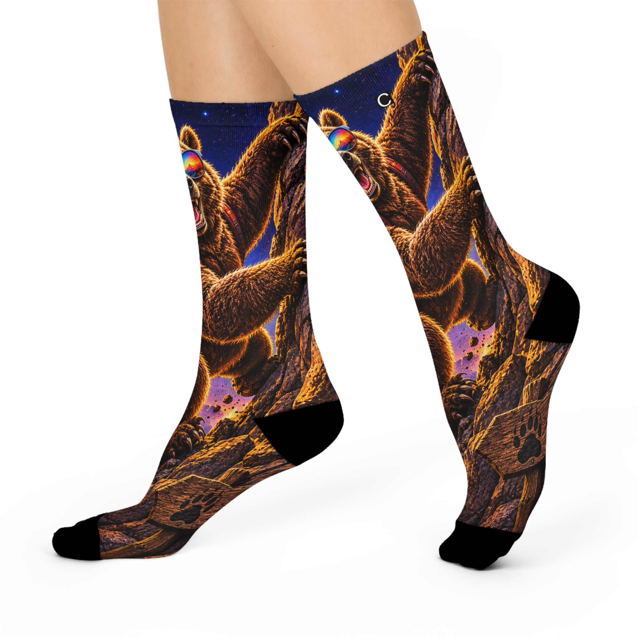 Bearly Hanging On Socks - Image 2